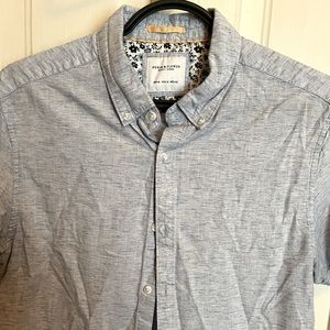 Denim & Flower light blue chambray button down shirt